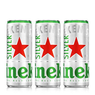 Heineken 喜力 星银啤酒 330ml*3听