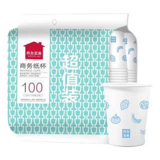 SODOLIKE 尚岛宜家 sodolike 尚岛宜家 一次性纸杯 230ml*100只