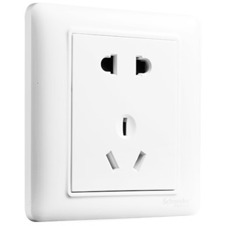 Schneider Electric 施耐德电气 施耐德开关插座面板 睿意系列白色 强电电源插座 10A二三插 五孔插座