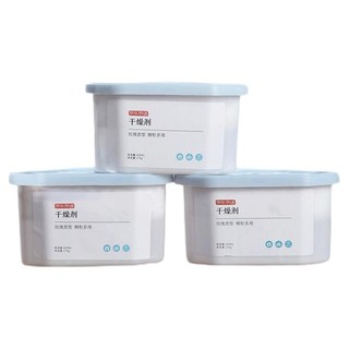 京东京造 除湿盒400ml*3盒 干燥剂 除湿剂 防潮剂 除湿袋 防潮除霉衣柜室内衣服房间