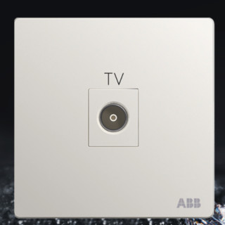 ABB 轩致系列 电视插座 雅典白