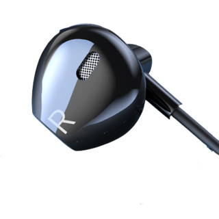 enkor 恩科 EM220 入耳式耳塞式动圈降噪有线耳机 黑色 3.5mm
