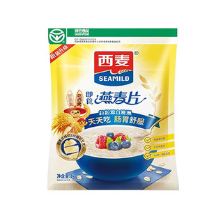 SEAMILD 西麦 麦片无添加蔗糖 燕麦片代餐冲调谷物营养早餐 即食1000g袋