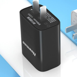Newsmy 纽曼 LC203 手机充电器 USB-A 10.5W Micro-B 2.1A 数据线 2m 黑色