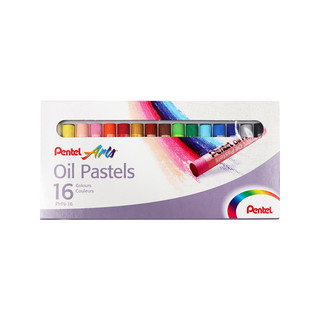 Pentel 派通 PHN-16 PHN系列 可水洗油画棒套装 16色
