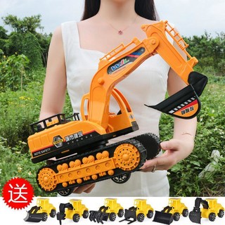 abay 超大号挖掘机宝宝挖挖机挖土机玩具钩机惯性工程车儿童玩具车模型