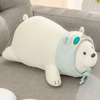 MINISO 名创优品 裸熊趣味趴姿公仔毛绒玩偶
