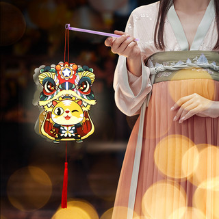 新新精艺 元宵小灯笼儿童礼物新年装饰六边形元宵节灯笼2个装