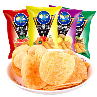 copico 可比克 薯片 番茄味60g 小包装儿童膨化网红零食办公室休闲食品送女友好吃的小吃 香辣味60g*5包