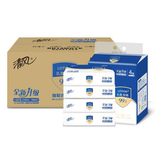Breeze 清风 APP)抽纸 Lotion 保湿因子 抑菌纸3层100抽*12包