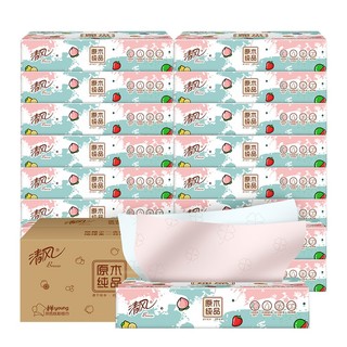 Breeze 清风 APP)抽纸 young系列3层90抽*12包软抽