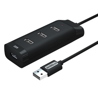 DM 大迈 USB分线器 CHB006系列 2.0高速一拖四多接口 1.2米 笔记本台式电脑4口集线器