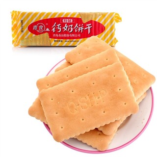 青食 特制钙奶饼干225g青岛特产经典怀旧代餐泡奶