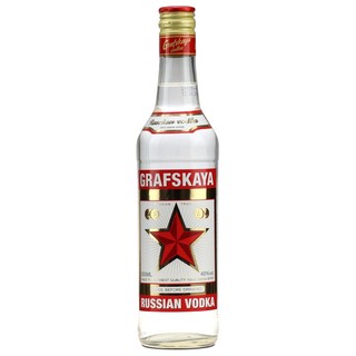洋酒Grafskaya 格拉夫红牌伏特加500ml 拉脱维亚原装进口鸡尾酒调酒基酒 格拉夫红牌伏特加 单瓶