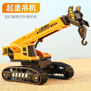 abay 吊车玩具车挖掘机玩具起重机轻型履带仿真工程车玩具套装