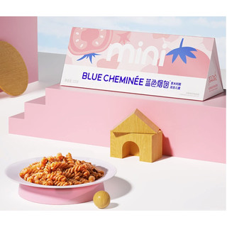BLUE CHEMINEE 蓝色烟囱 意大利面方便速食家用通心粉mini番茄肉酱意面（适合儿童）螺旋意面面条131g/盒