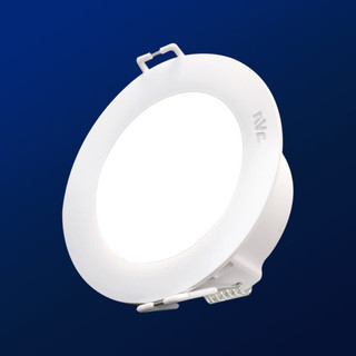 雷士照明 LED筒灯嵌入式天花灯 无主灯光源 新款3瓦 暖白光 白色灯体 开孔75-85mm