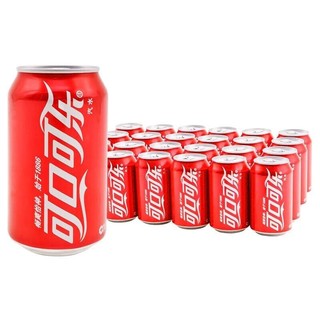 Coca-Cola 可口可乐 汽水碳酸饮料零度摩登无糖经典矮款可乐雪碧芬达柠檬汽水330ml罐