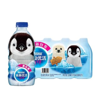 Nestlé Pure Life 雀巢优活 饮用水 330ml*12瓶 卡通装饮用水 塑包装