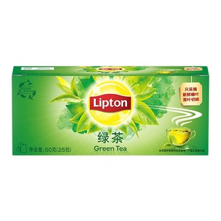 Lipton 立顿 绿茶 茶叶 冲饮袋泡茶包2g*25