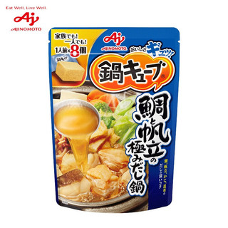Ajinomoto 味之素 日本原装进口 海鲜味高汤锅底速食锅底调味料一人食汤类调味块8个 72g/袋