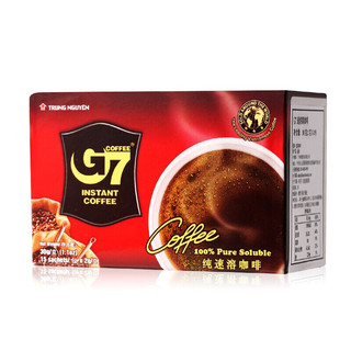 G7 COFFEE 中原咖啡 越南进口中原G7美式萃取速溶纯黑咖啡30g（2g*15包）