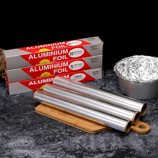 LIUIUSU 加厚锡箔纸烘焙工具专用铝箔纸空气炸锅纸食品级烧烤锡纸 30cm*10米