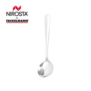 FACKELMANN 法克曼 不锈钢圆勺 NIROSTA中式饭勺 餐勺 调羹勺银色 不锈钢圆勺14cm