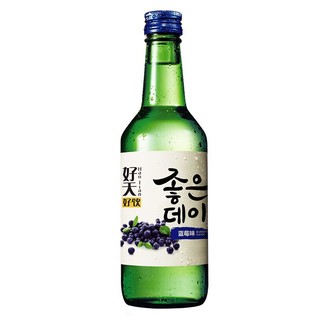 GOODDAY 好天好饮 韩国烧酒原瓶进口 蓝莓味配制酒13.5度360ml单瓶装