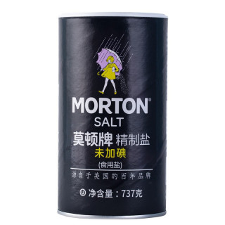 MODUN 莫顿 MORTUN 莫顿 MODUN 莫顿 MORTUN 莫顿 未加碘 精制盐 737g