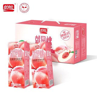 移动端：PANPAN FOODS 盼盼 水蜜桃味饮料风味清凉果汁味饮品整箱250ml*24盒