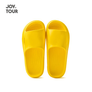 JOYTOUR 旅行便携式拖鞋非一次性酒店浴室家用待客防滑拖鞋洗澡凉拖鞋 黄色38-39