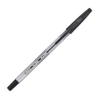 PILOT 百乐 BP-S-F啄木鸟原子笔中油笔走珠笔 0.7mm办公用笔 黑色