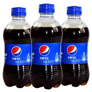 pepsi 百事 可乐原味碳酸汽水300mL*4瓶小瓶装饮料饮品小可乐饮品