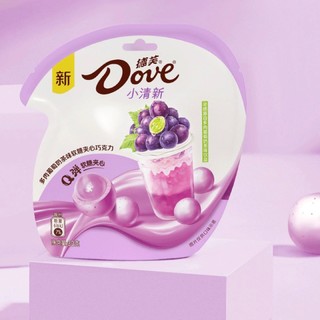 Dove 德芙 小清新 软糖夹心巧克力 多肉葡萄奶茶味 30g