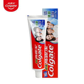 Colgate 高露洁 高钙牙膏套装固齿清新去牙渍家用款家庭装去口气 90g超强