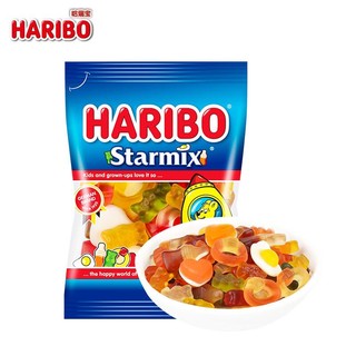 HARIBO 哈瑞宝 土耳其进口小熊软糖水果汁软糖 圣诞节礼物橡皮糖qq糖 星满贯80g