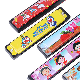 曼尔乐器 口琴 儿童口琴玩具 儿童成人初学使用卡通口琴 卡通口琴玩具 颜色款式随机七夕情人节礼物