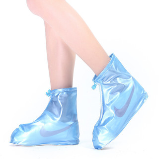 BANLVXING 伴侣行 雨鞋套 男女通用雨鞋雨靴 雨天防水防滑加厚耐磨鞋套 蓝色M BL1071