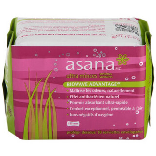 asana 阿莎娜 超薄棉面护垫 155mm 30片