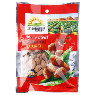 California Field 加州原野 精选巴旦木100g/袋 坚果炒货休闲零食