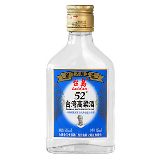 taidao 台岛 台湾高粱酒 52%vol 浓香型白酒 125ml 单瓶装