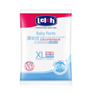 lelch 露安适 日夜分护 婴儿拉拉裤 XL5片 包含日用学步裤3片，夜用安心裤2片