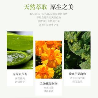 NATURE REPUBLIC 自然乐园 纳益其尔（Nature Republic）自然乐园芦荟胶舒缓保湿凝胶300ml补水改善痘印晒后修护面霜男女通用