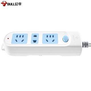 BULL 公牛 GN-606 1.8米电源线 单开关 多功能家用插座排插 单个装