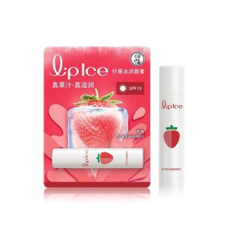 Mentholatum 曼秀雷敦 什果冰润唇膏 草莓3.5g 滋润补水无色果味果香护唇膏