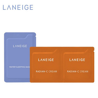 LANEIGE 兰芝 星品3件套（睡眠面膜+维C面霜）（此商品为非卖品，仅做付费试用，不单独售卖）