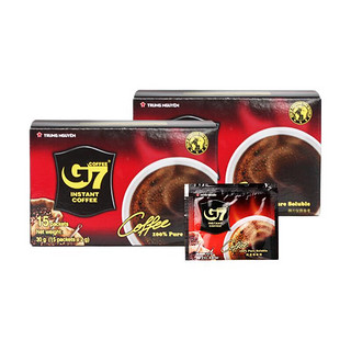 有券的上：G7 COFFEE 中原咖啡 中原G7美式黑咖啡 30g（2g*15包）