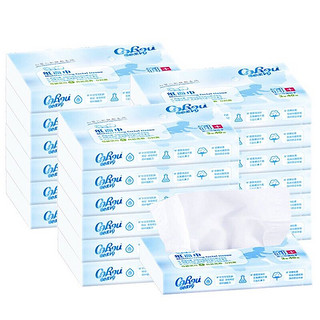 CoRou 可心柔 V9婴儿纸巾保湿纸40抽5包乳霜纸抽纸餐巾纸