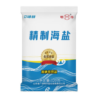 明华 精制海盐 320g